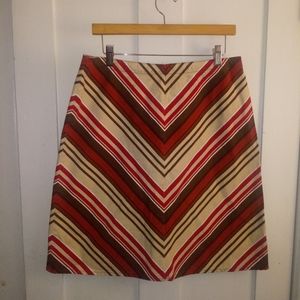Y2K Chevron Fabric Skirt